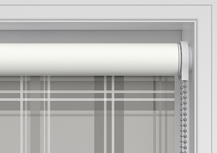 Montrose (Blackout), Tartan Grey - Twist&Fit Roller Blind - Image 10
